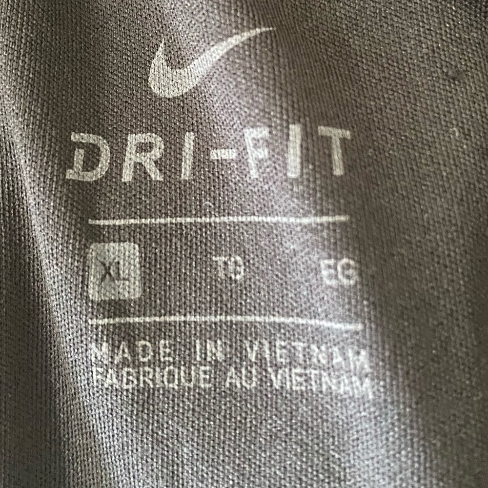 Nike Women's Black Athletic Shorts with White Trim - Picture 3 of 3